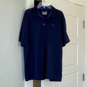 Under Armour Navy Blue Golf Polo- Size Large